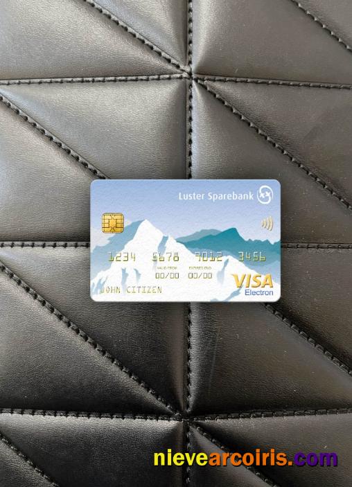 Norway Luster Sparebank visa electron card photolook